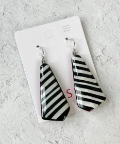 Zsiska Zsiska Olivia Wire Drop Earrings, Red