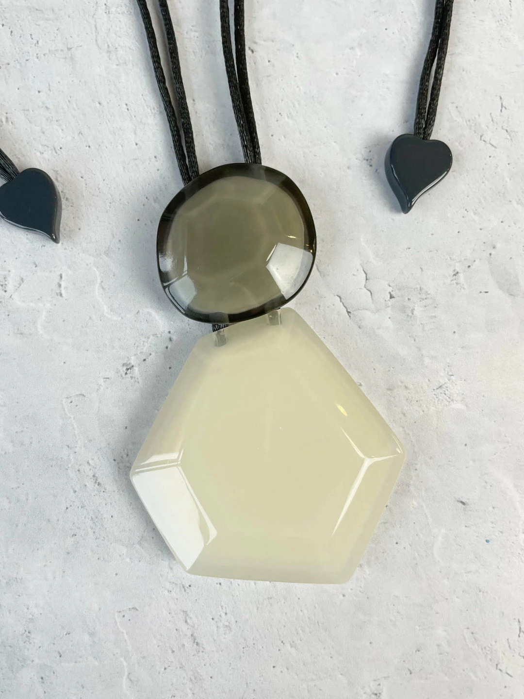 Zsiska Playa 2 Bead Pendant Necklace, White Zsiska 4 Zsiska Playa 2 Bead Pendant Necklace, White Zsiska