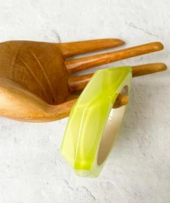 Zsiska Playa Bangle Bracelet, Lime