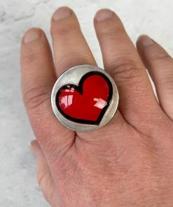 Zsiska Pop Art Ring, Red 9 Zsiska Pop Art Ring, Red