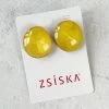 Zsiska Sophia Stud Post Earrings, Yellow Zsiska