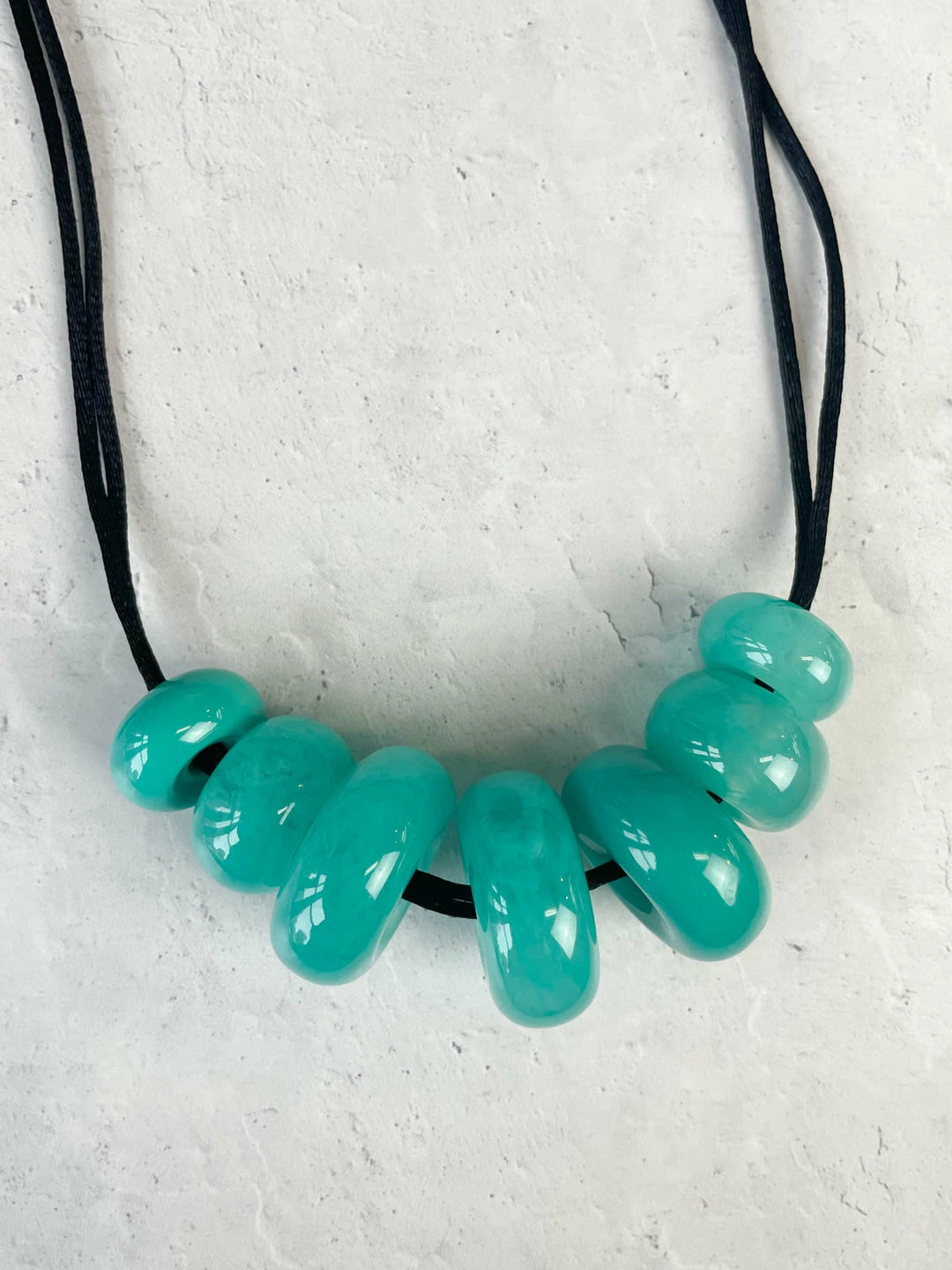 Zsiska Whimsical 7 Bead Necklace, Turquoise 4 Zsiska Whimsical 7 Bead Necklace, Turquoise